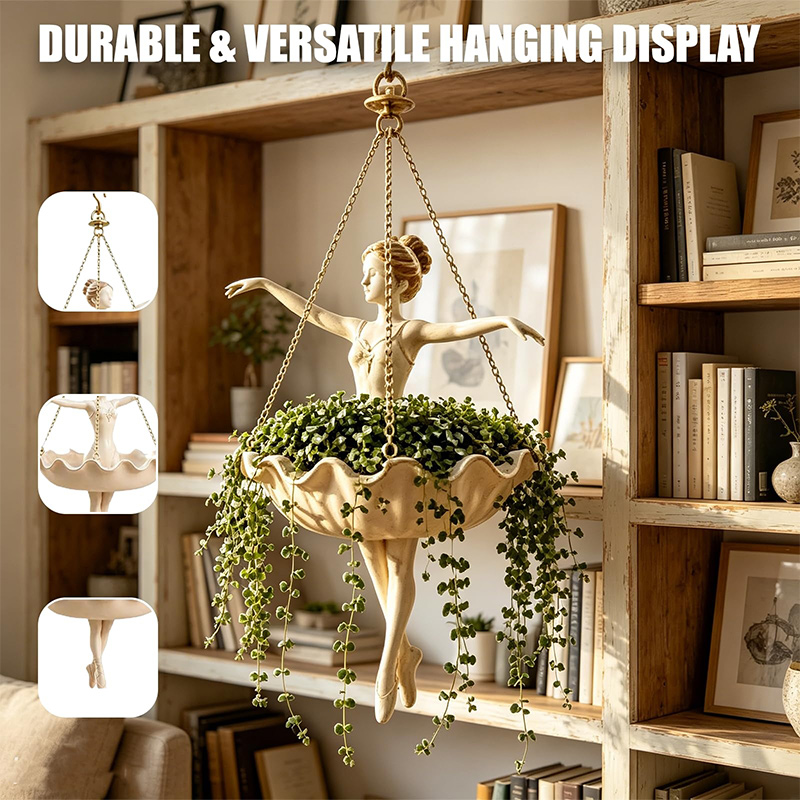حامل نباتات معلق على شكل راقصة - مراجعة Spider Plant Hanging وسعره